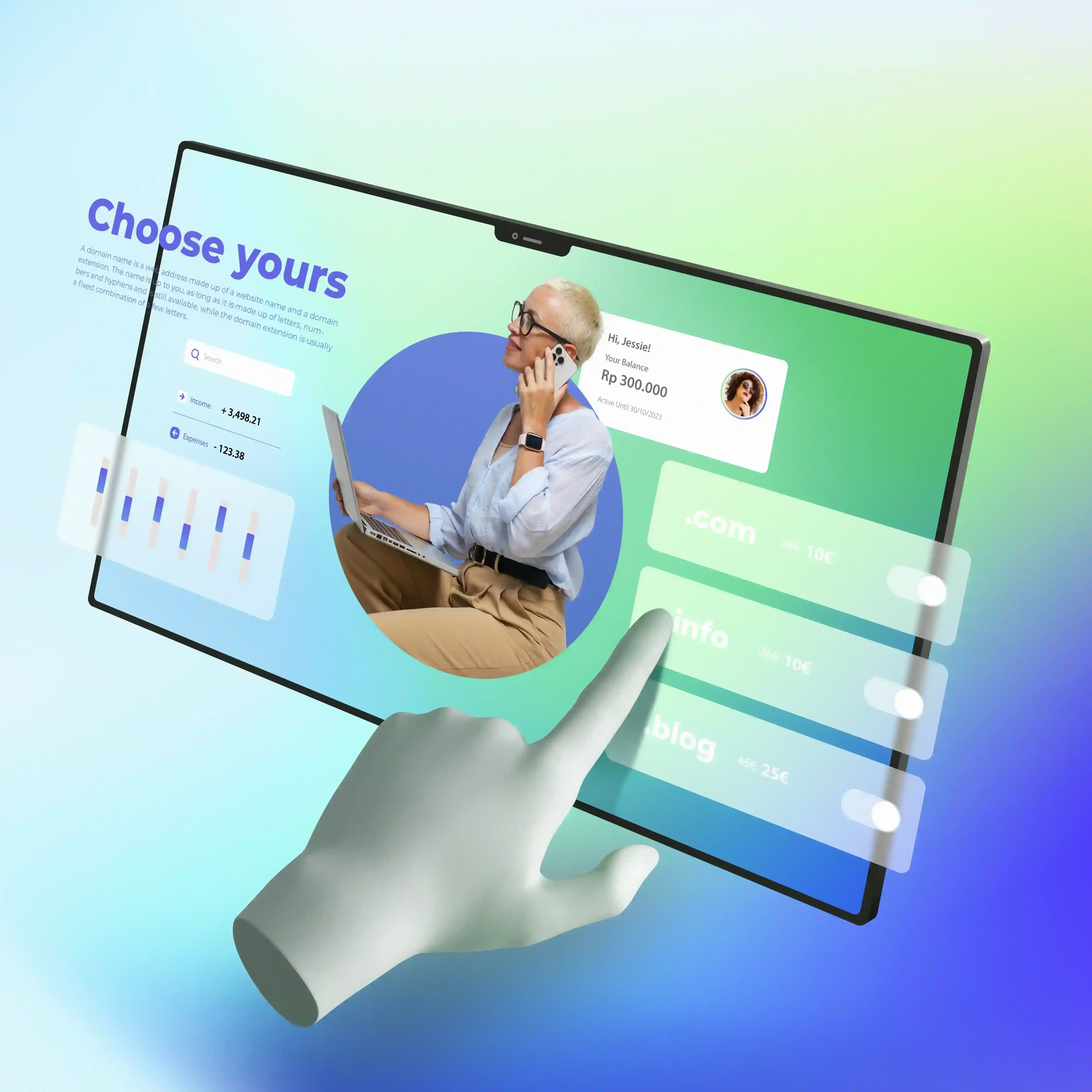 Modern website and web app design